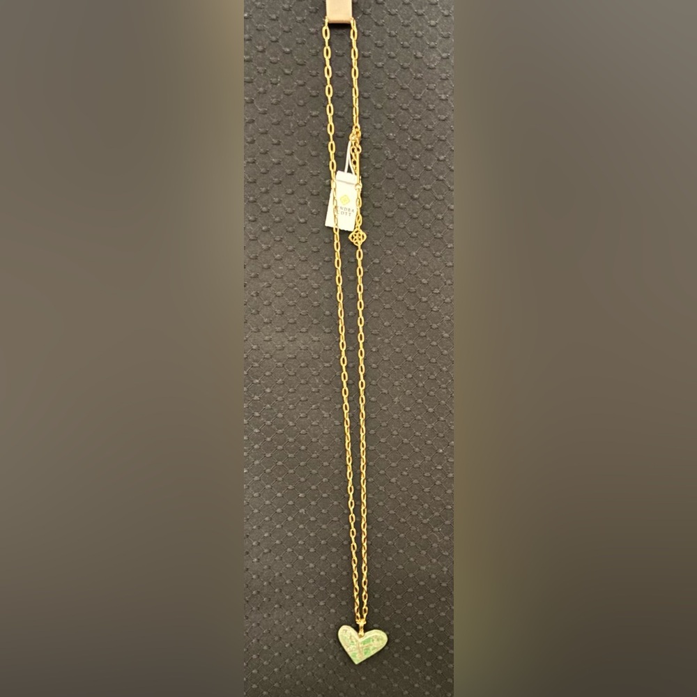 Kendra Scott Gold Heart Poppy Necklace